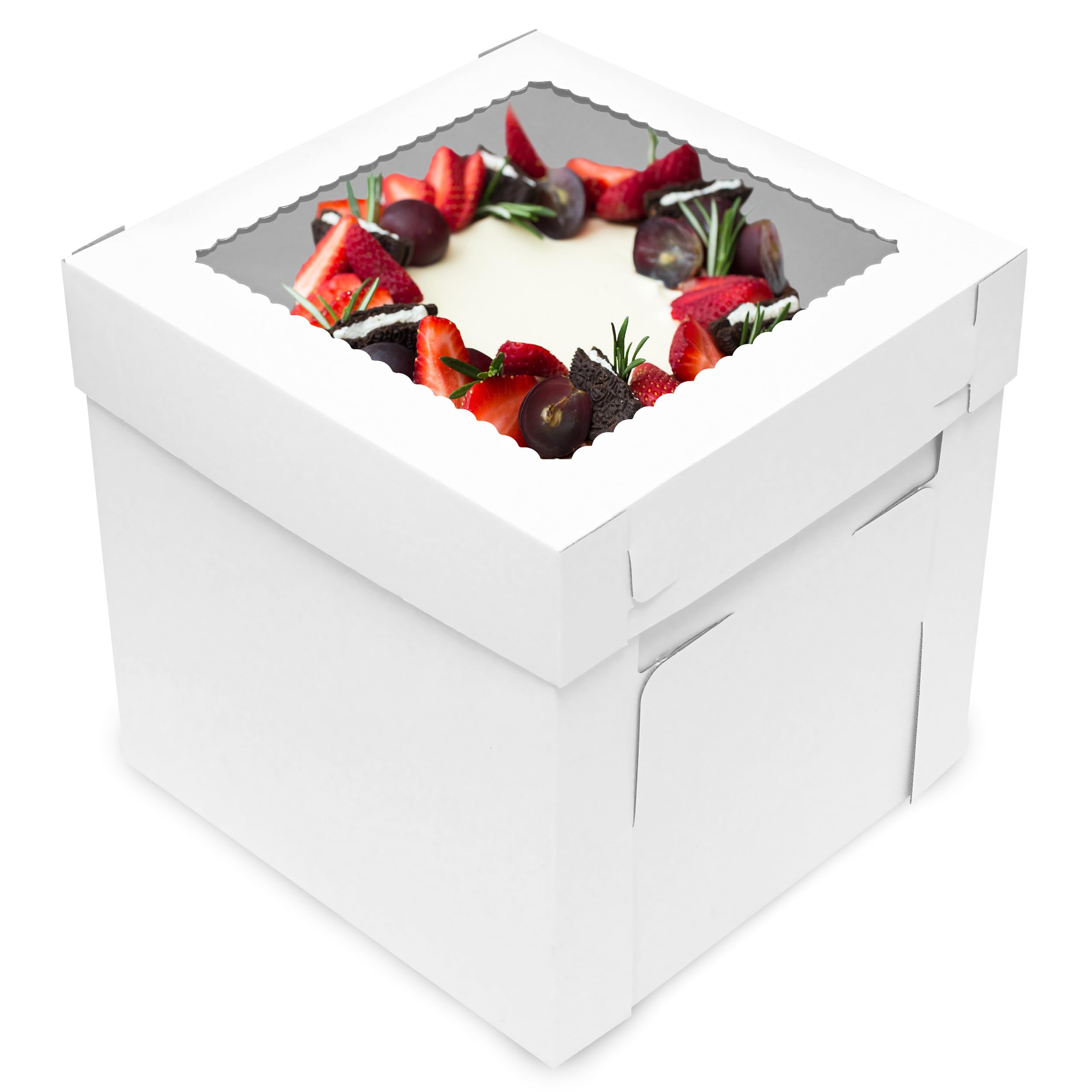 8" x 8" Window Cake Box (৮ ইঞ্চি উইন্ডো কেক বক্স - ২৫ পিস)