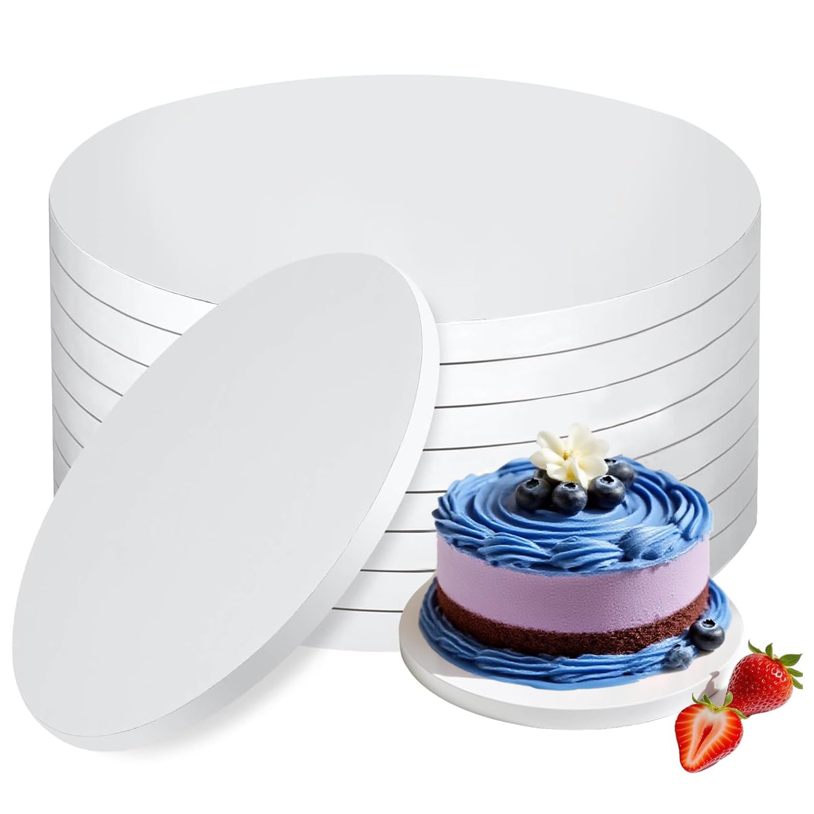 12" Round Drum Cake Board 12mm (১২ ইঞ্চি রাউন্ড ড্রাম কেক বোর্ড)